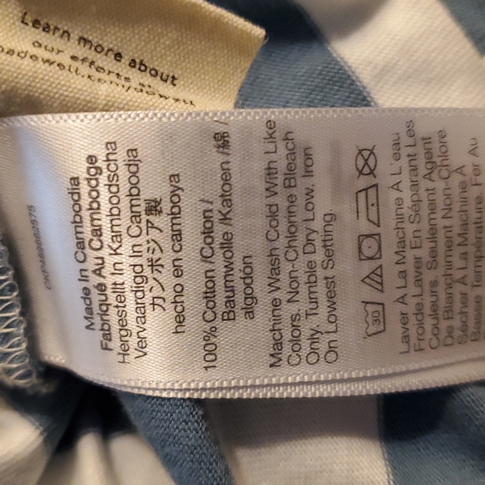 MADEWELL Woman's Top Size Large - Picture 6 of 6